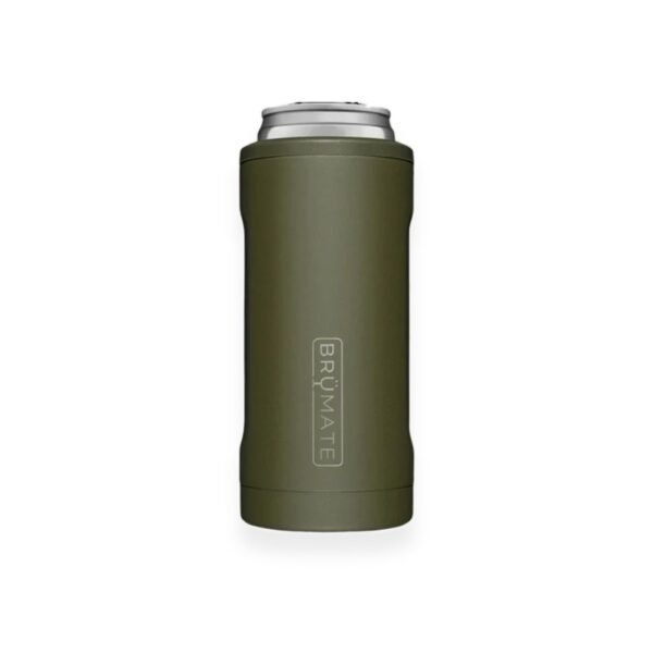 BRUMATE Hopsulator Slim 12oz Can Cooler, OD Green
