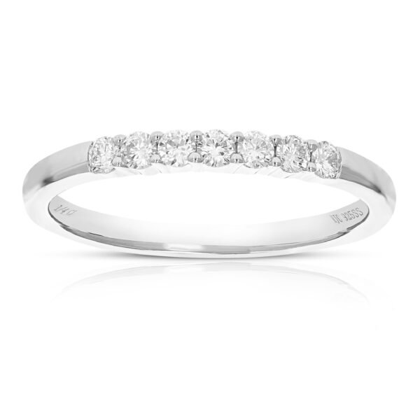 VIR JEWELS 1/4 Cttw Round Lab Grown Diamond Wedding Engagement Ring .925 Sterling Silver Prong Set